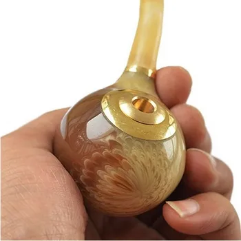 

New 1pcs Resin tobacco pipe smoking Pipe Cigarette Holder Filters Smoke 2 Use Gift Men's Gadget Tobacco Accessories