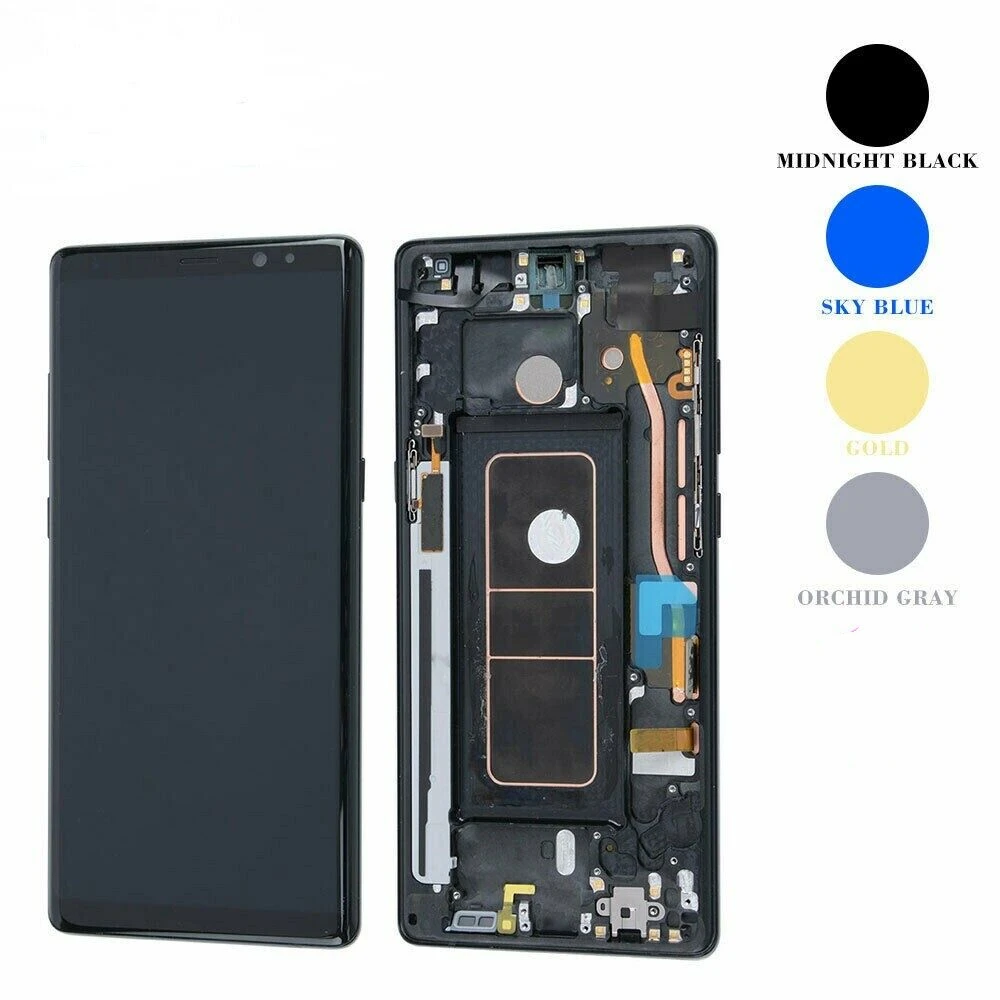 Per Samsung Galaxy Note 8 N950 Display Lcd Digitizer Frame Oled Oem(A)