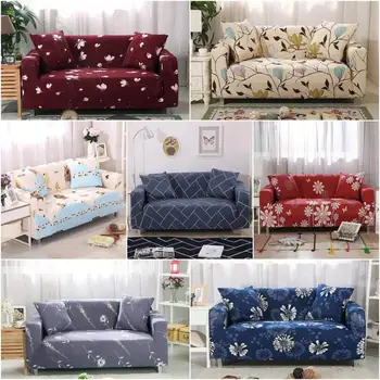 

1/2/3/4 Seater Stretch Slipcovers Sofa Cover Set Elastic Couch Cover Sofa Covers for Living Room cubre sofa L shape Chair Cover