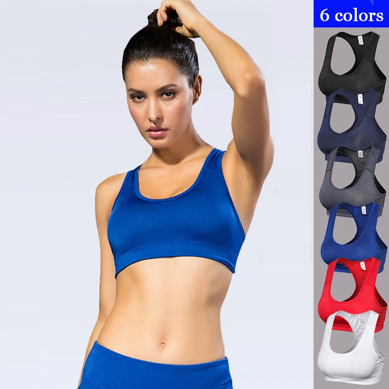 

Femal Solid Sports Bra Top Push Up Fitness Running Yoga Bra Underwear Sport Tops For Women Gym Wear Women Sportswear