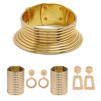 Ensemble de bijoux collier Vintage africain, ras du cou indien Boho, Bracelet à deux mains pour femmes éthiopiennes, ensemble de bijoux pour fête de mariage 1
