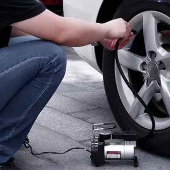 

Portable Super Flow DC 12V 80PSI Metal Air Compressor Tyre Inflator Car Air Pump Vehicle Pump Electric Pressure Gauge