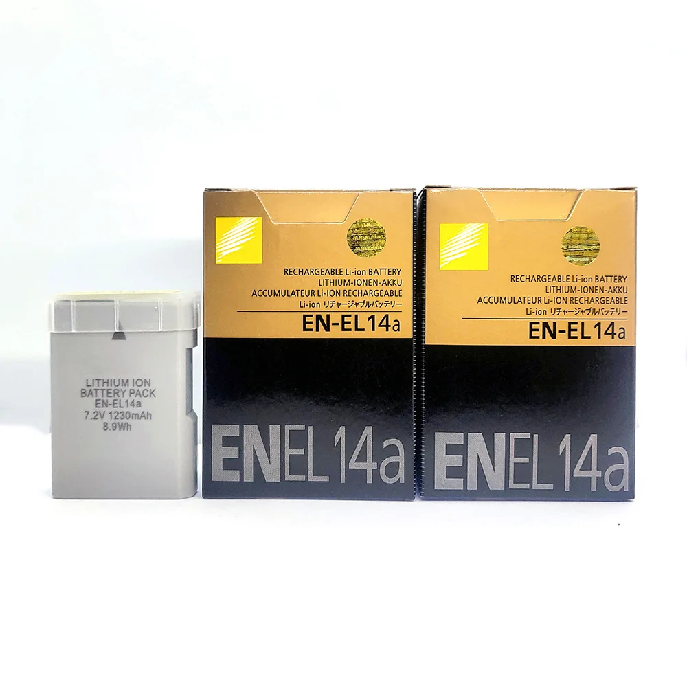 Original EN-EL14a EN EL14a EN-EL14 Camera Battery For Nikon D5300 D5200 D5100 D3200 D3100 D3300 P7000 P7100 P2100 P7700 MH-24 |