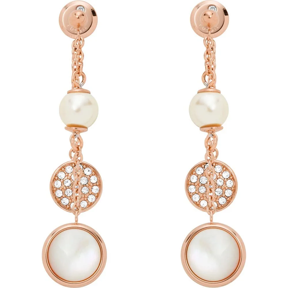 Jewelry Dangle Earrings Fossil for womens JF02958791 Jewellery Womens Earrings Jewelry Accessories Bijouterie