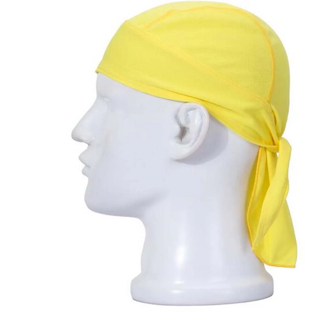 Yellow Велосипедная Спортивная дышащая шапочка с черепом, мужская и женская шапка, головной шарф, одежда под шлем, унисекс, велосипедная Экипировка для мужчин - Цвет: Yellow