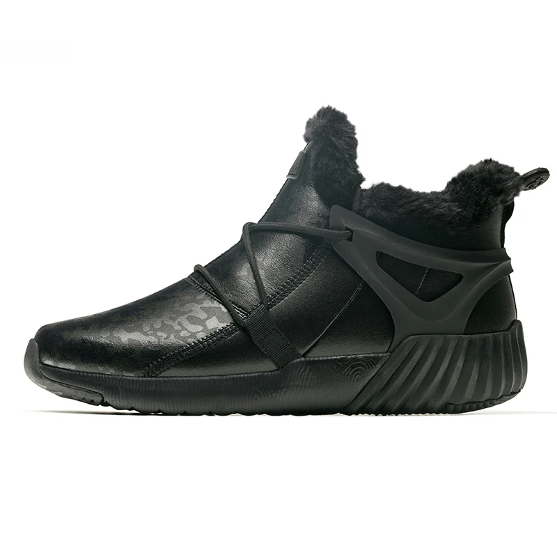 ONEMIX; коллекция года; зимние ботинки для мужчин; теплые меховые Водонепроницаемые зимние ботильоны; уличные походные кроссовки; женская прогулочная обувь - Цвет: Black