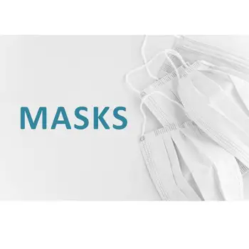 

White Mascarillas Daily FaceMask Disposable Masks 3 Layers Non Woven mascarilas Face Masks for Adult Breathable Dustproof Filter