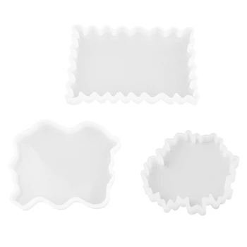 

UV Resin Crystal Epoxy Molds DIY Irregular Coaster Mould Crafts Making 62KE
