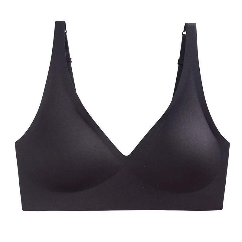 Push Up Seamless Bras For Women Non-wire Brassiere V-neck Bralette Removable Padded Sports Underwear Female Sexy Lingerie S-XXL