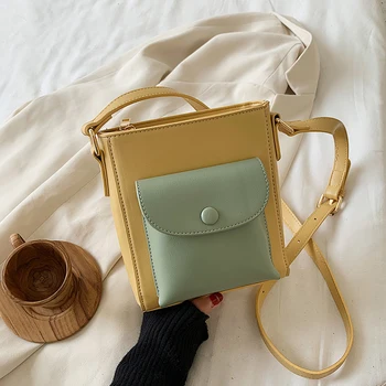

Casual Small Pu Leather Women Shoulder Bucket Bags High Quality Ladies Handbags Crossbody Bags Fashion Female Messenger Bag New