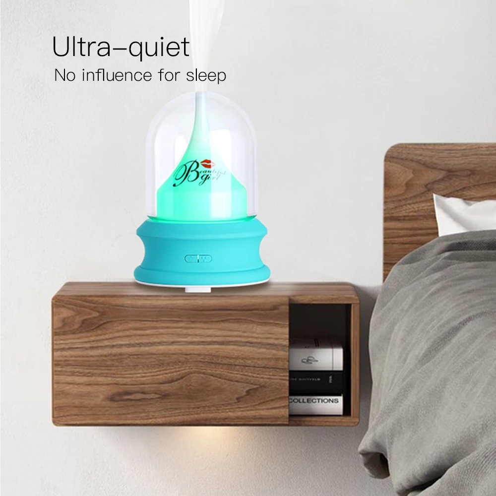 100ML Streamer Electric Aroma Diffuser Beautiful Shape Air Filter Freshener Essential Oil Diffuser Night Light for Home 12V