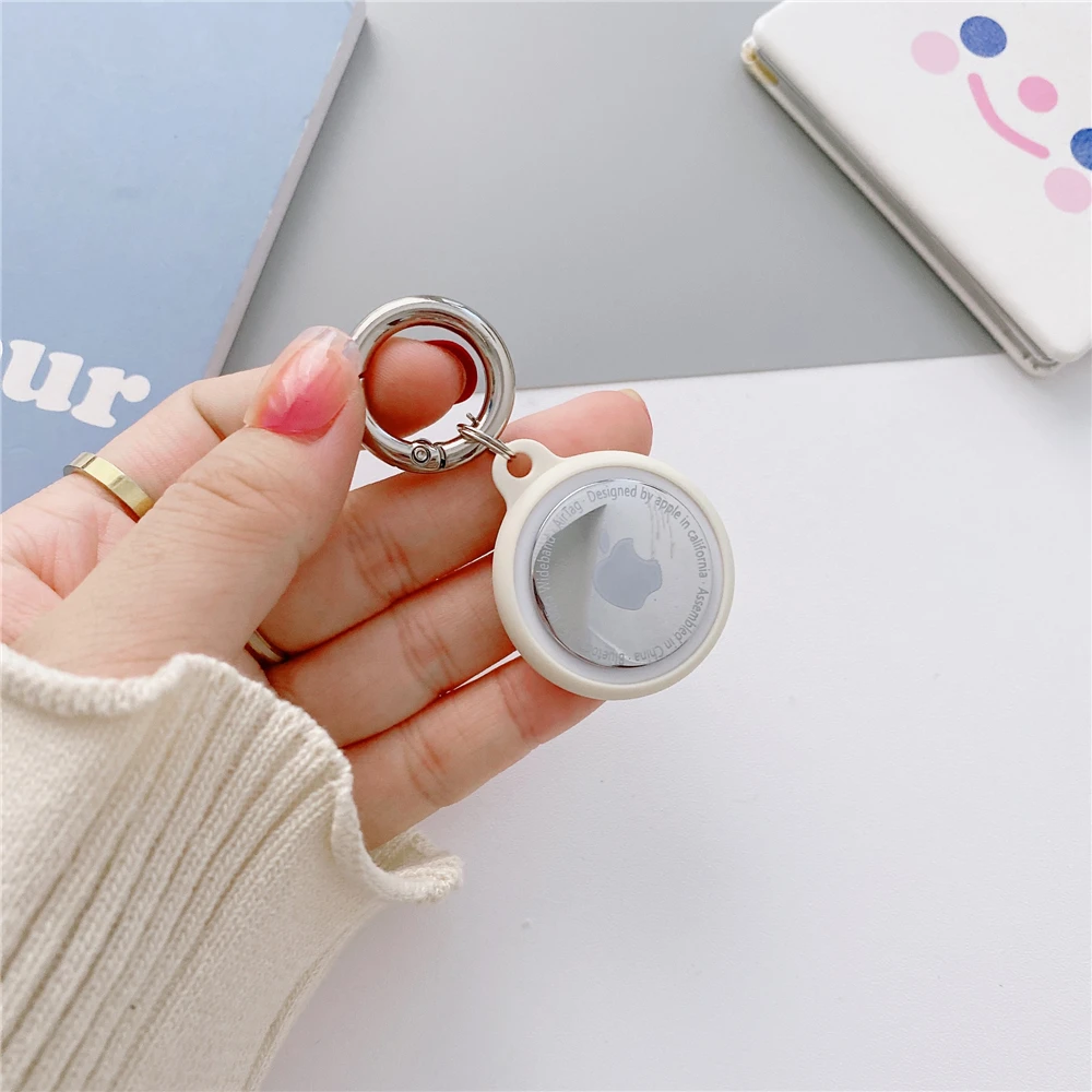 Apple Airtags ̽ ü Ǹ ȣ  ƮĿ ׼ Anti-scratch Sleeve Keychain Air tag Sleeve