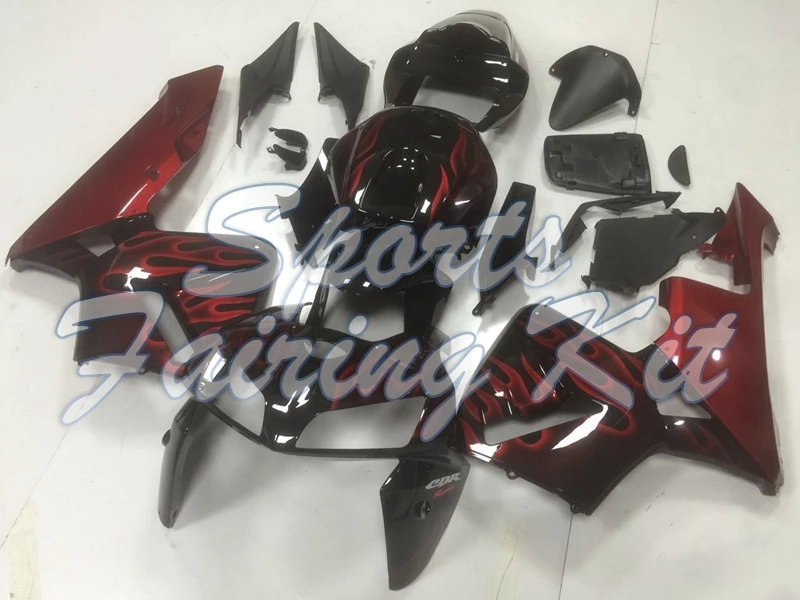 Обтекатели для CBR 600RR 2005 2006 черный красный обтекатель рамки 600 RR 05 набор всего тела