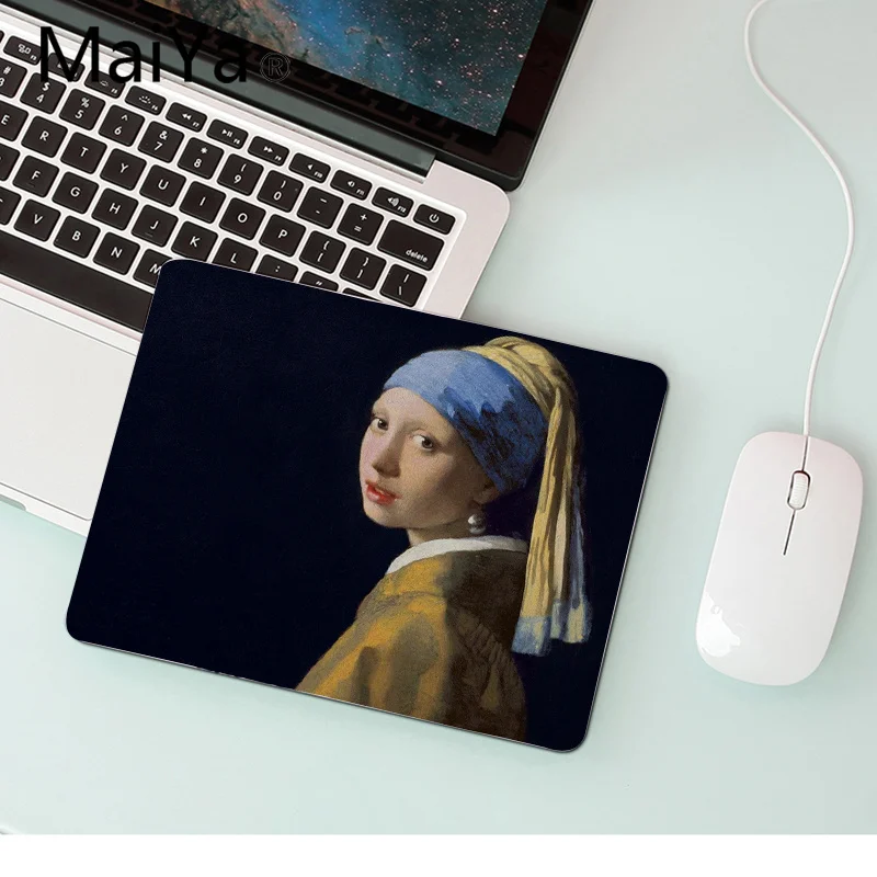 Maiya высокое качество Мона Лиза да Винчи живописец уникальная настольная панель коврик для игровой мыши Лидер продаж подставка под руку мышь