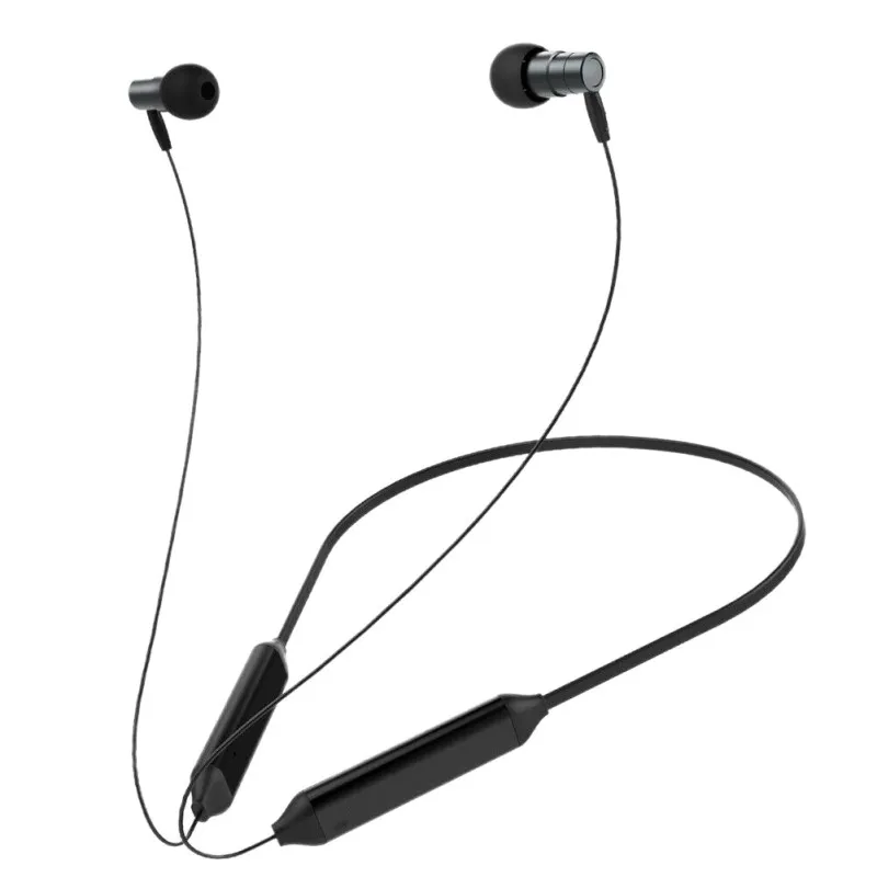 Черный Новые QCC3003 Беспроводные Bluetooth 5,0 наушники шеи Висячие Наушники водонепроницаемые спортивные наушники - Цвет: Черный