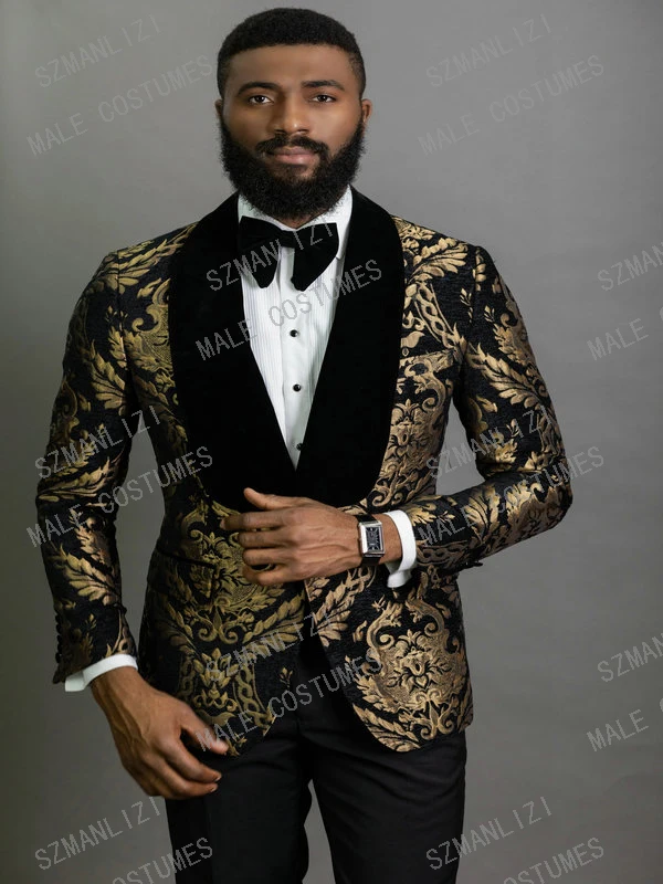 Black gold tux Clearance