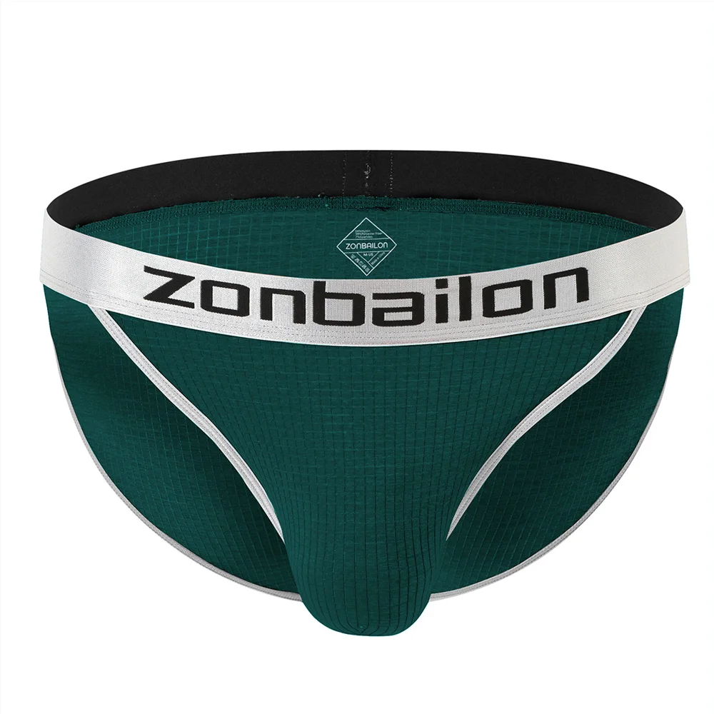 ZONBAILON Men’s Athletic Supporter Jockstrap – Bulge Enhancing Pouch, Comfort Fit, Tagless, Nylon/Spandex, Multi-Size