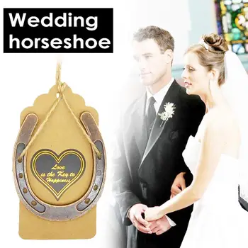 

10PCS Good Lucky Horseshoe Metal Pendant Wedding Favors for Rustic Wedding Birthday Party Decorations