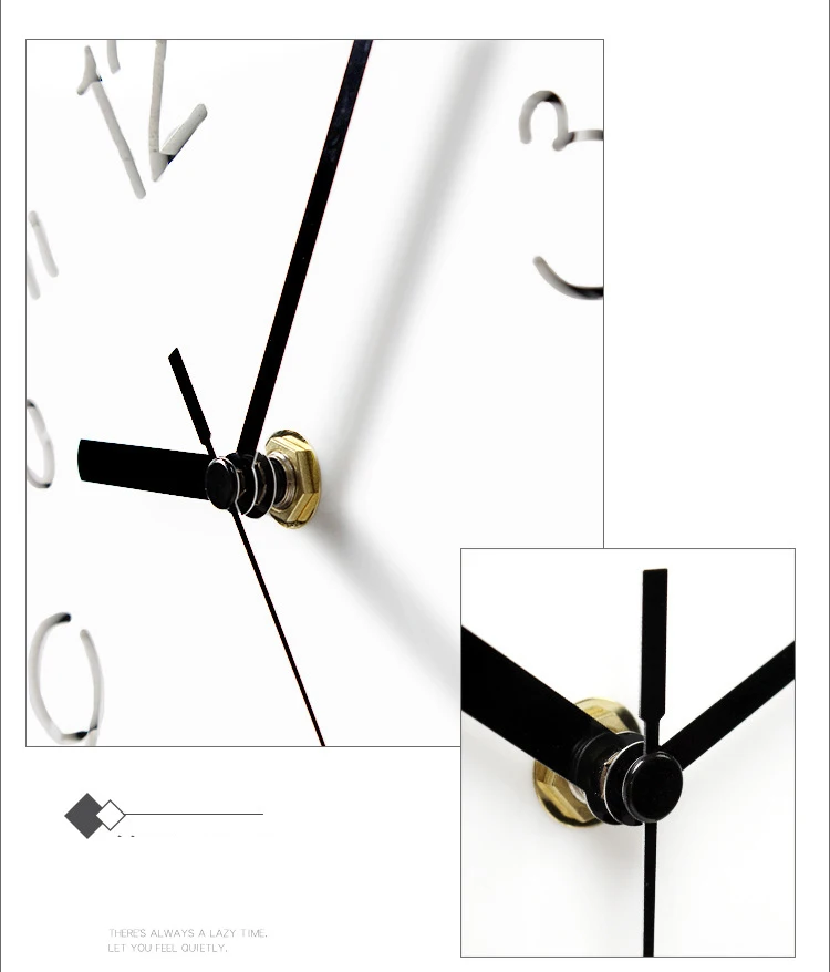 Cute Cartoon Wall Clock Modern Design Decorative Bedroom Panda Animal 3D Stickers Pendulum Clock Wall Watch Home Decor Silent