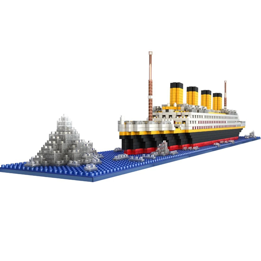 1860Pcs Building& Construction Toys Titanic Shape Micro Diamond Particle Assembly Building Stacking Block Kit Age 6+ kids Gift