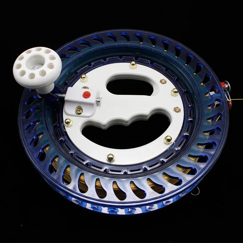 

ABS Crystal round Multi-functional Fishing Clutch Disc Wire Wheel Handle Wire Wheel Kite Wheels around Wire Wheel Fishing Vessel