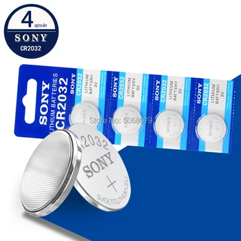 

4pcs brand new battery for SONY cr2032 3v button cell coin batteries for watch computer cr 2032 DL2032 ECR2032 For Toys Watches