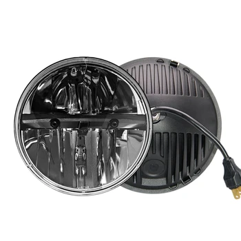 

7 Inch LED Headlight Round 6000K Hi/Lo Beam Lamp Halo for Jeep Wrangler CJ JK TJ 97-2015 Motorcycle Offroad Vehicles 2 Pack