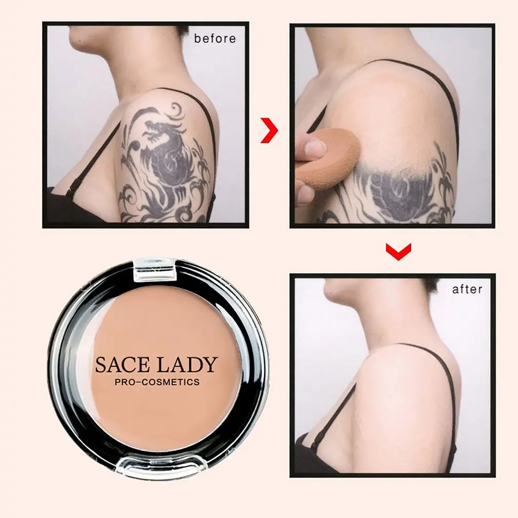 SACE LADY Full Coverage Concealer Cream Makeup Waterproof Matte Smooth Concealer Corrector for Conceal Spot Dark Dark Circle