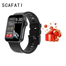 

SCAFATI 2022 New Smart Watch Men Women Sport Tracker Support Bluetooth Call Heart Rate BP ECG With BT Music Playback