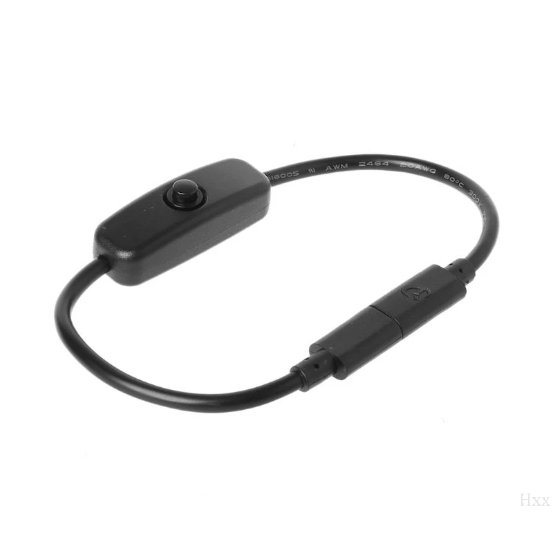 Type C USB-C Charging Cable with On Off Switch for Raspberry Pi 4 Android Mobile Phone