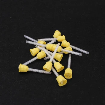 

10pcs/set Dental Materials Silicone Rubber Hybrid Head Printing Head Mixing Temporary Crown Material Conveying Head Disposable