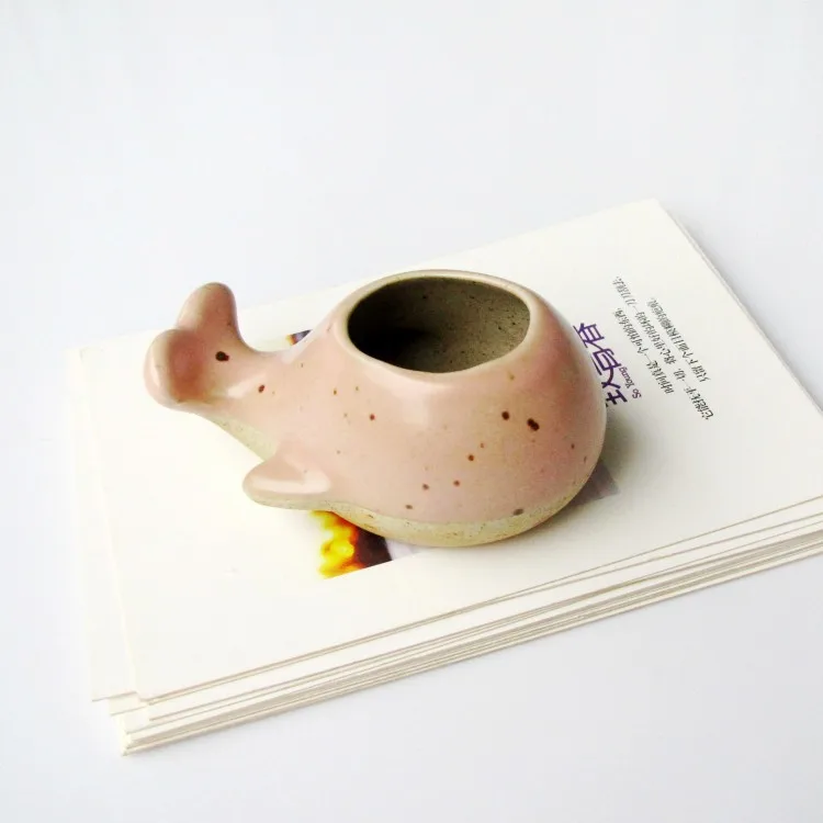Kawaii керамический КИТ цветочный горшок Bulbasaur суккулентная плантатор милый зеленый горшок для цветов с отверстием - Цвет: 6