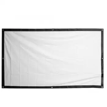 

Projection Curtain PVC-Edging White Soft 16: 9 Portable Home 3D HD Foldable Screen Projector Replacement Parts