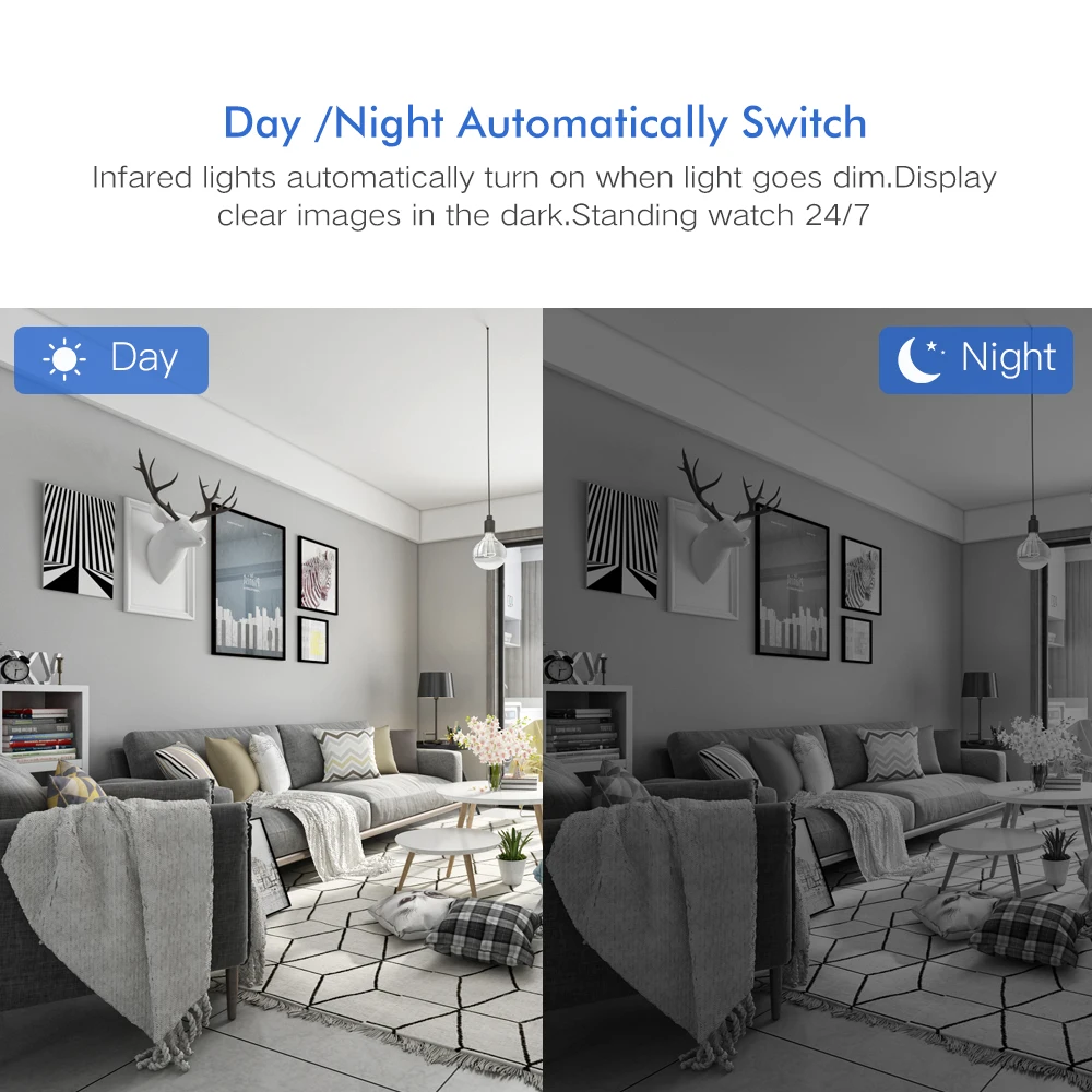 IP камера YI 1080P купольная Беспроводная с поддержкой Wi Fi и функцией ночной