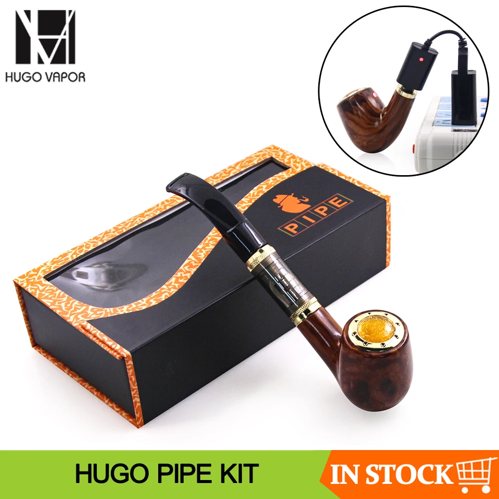 

Original Hugo Vapor E Pipe Pen Vape Kit 900mAh Battery Old-fashioned Adjustable Voltage Electronic cigarette Starter Kit