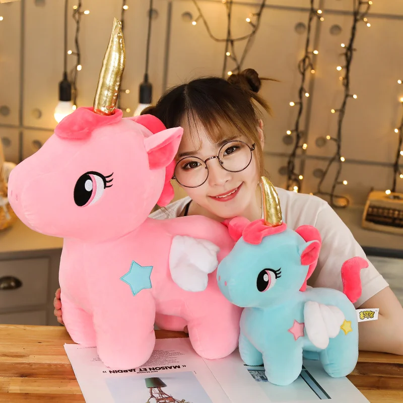 Soft Plush Unicorn Stuffed Animal Toy for Kids