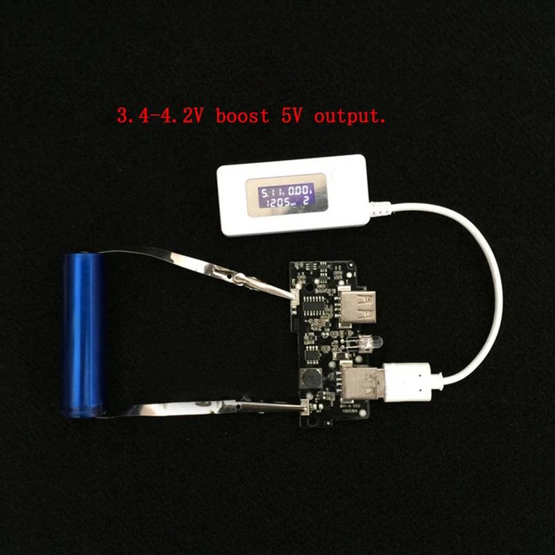 5V Power Bank Charger 1A 2A Booster Module Charging Circuit Board Step Up Boost Power Supply Dual USB Powerbank Electronic Kit
