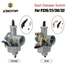 ZSDTRP For Keihi Carburetor PZ26/27/30/32 Carburetor Start Damper Switch Manual/Automatic For Keih Carb PZ30 Starter Valve Set