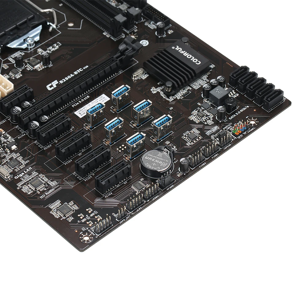 Красочные C.B250A-BTC YV20 материнская плата Системная плата Intel B250/LGA1151 процессор сокета DDR4 SATA3 USB3.0 блок питания ATX материнская плата
