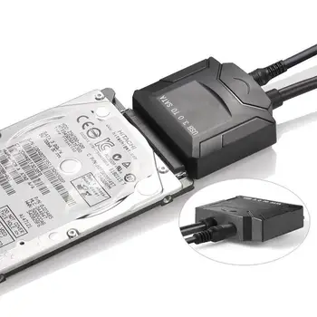 

Converter Support UASP for Windows Mac OS USB3.0 to SATA Adapter Cable Support 2.5/3.5inch HDD SSD PC External Disk