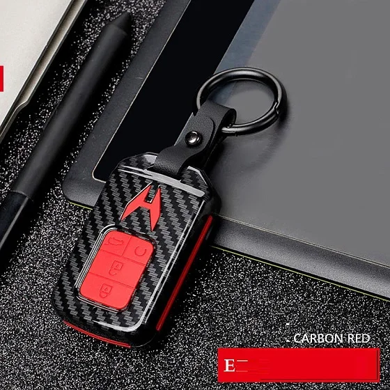 E Carbon Red Автомобильный Стайлинг ABS углеродного волокна Автомобильный Дистанционный корпус умного ключа Крышка для Honda Civic Accord подходит для CRV crosxrv Crosstour HRV Jazz - Название цвета: E Carbon Red