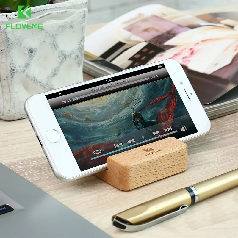 Держатель для телефона FLOVEME деревянная подставка iPhone 11 Pro Max XR мобильный телефон