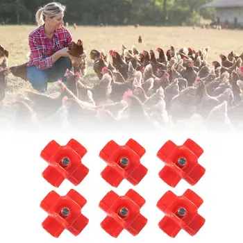 

6pcs Horizontal Side Mounted Poultry Waterer Automatic Poultry Nipples Drinker Waterer Chicken Quail Farm Watering Supplies