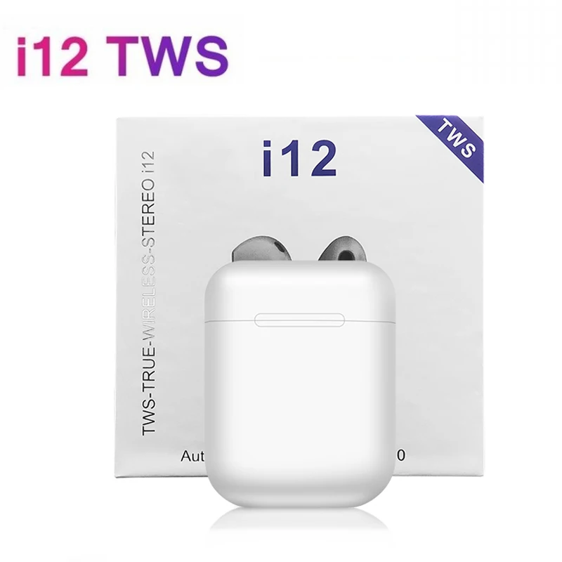 

Drop Shipping TWS Wireless Earphone Portable 5.0 Bluetooth Headset Invisible Earbud for All Smart Phone I12 Max Tws for Iphone