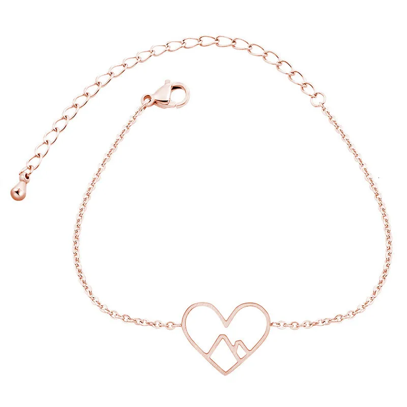 Rose-Gold-Mountain-Heart-Bracelets-For-Women-Hiking-Ski-Nature-Yoga-Love-Jewelry-Stainless-Steel-Charm (1)