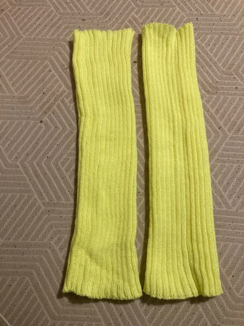 New Japanese Lolita Sweet Girl Leg Warmer Knit Socks Wool Ball Knitted Foot Cover Cosplay Women Autumn Winter  Heap Heap Socks ZY-JT-Yellow