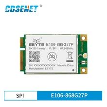 868mhz sx1301 lora porta caminho módulo 27dbm longa distância 5km spi interface transceptor sem fio