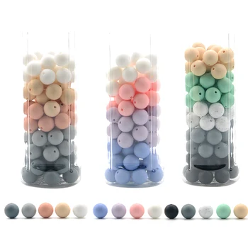 

12mm Baby Infant Silicone Colorful Beads For DIY Handmaking Pacifier Made For BPA Free Food Grade Silicone Charms Newborn