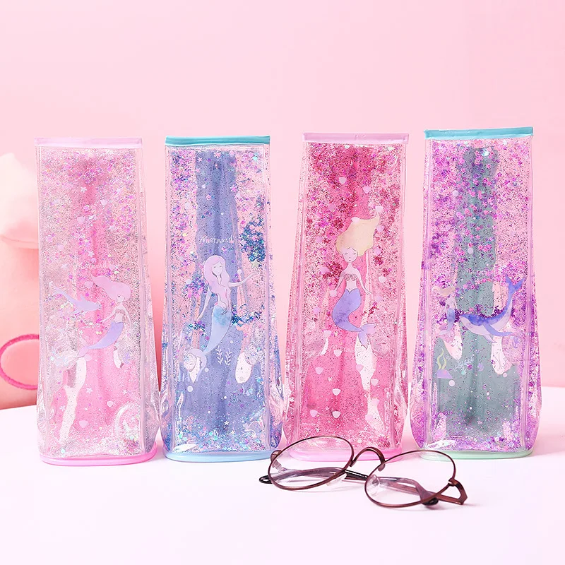 

1667 Creative Quicksand Milk Modeling Pencil Case Stereo Large-Volume Pencil Storage Bag Students Gift Stationery Box