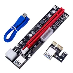 PCI E Riser – câble USB 3.0 pour carte graphique PCI Express 1X à 16X, rallonge adaptateur PCIe pour carte graphique GPU 